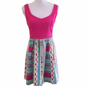 Fit & Flare Tie Back SunDress  by Judith March Large